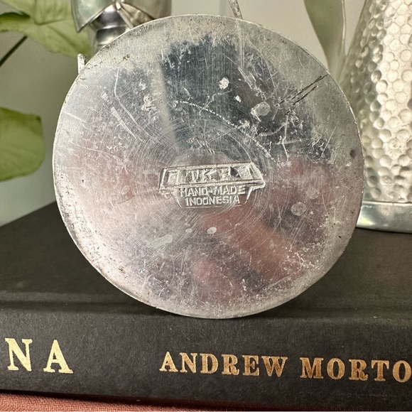 Set of 3 Vintage Banka Tin angel candleholders - Picture 5 of 5